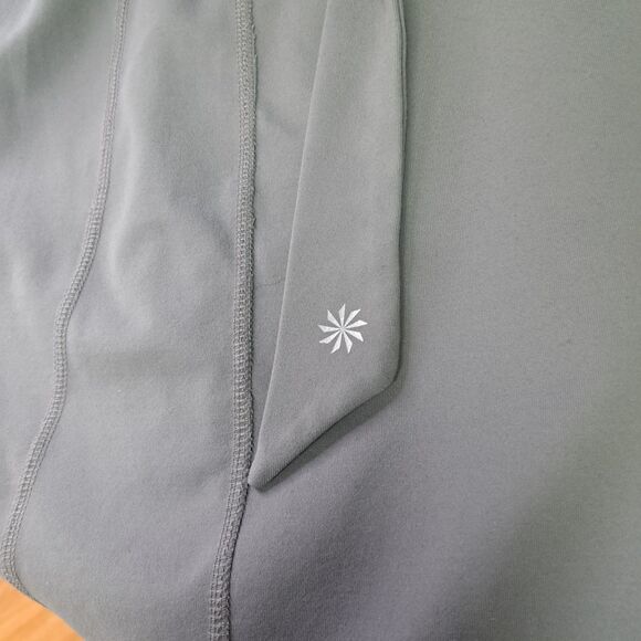 Athleta Sizzle Gray Shelf Bra Stretchy Nylon Spandex Halter Dress MT Medium Tall - Picture 8 of 11